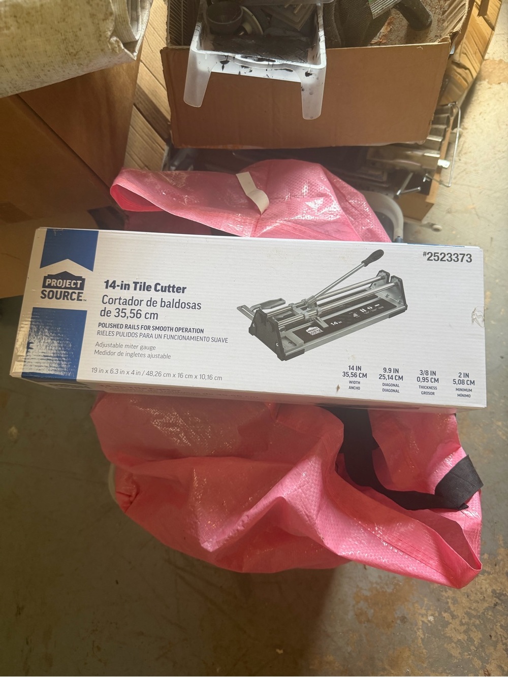 14-in Tile Cutter - White/Black